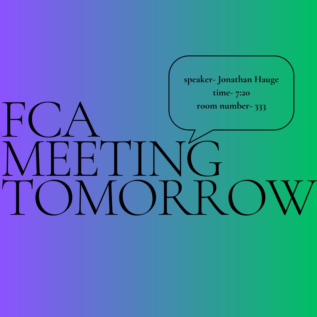 see everyone tomorrow morning!!