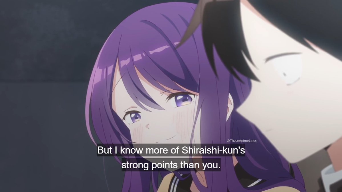 TheseAnimeLines's tweet photo. But I know more of Shiraishi-kun's strong points than you. I don't like it when people badmouth him.
~ Kubo Nagisa || Kubo-San Won't Let Me Be Invisible
#Anime #AnimeQuotes #Quotes #QuotesDaily #AniTwt #KuboSanWontLetMeBeInvisible #StrongPoints #BadMouth https://t.co/gbTPMlVAo7
