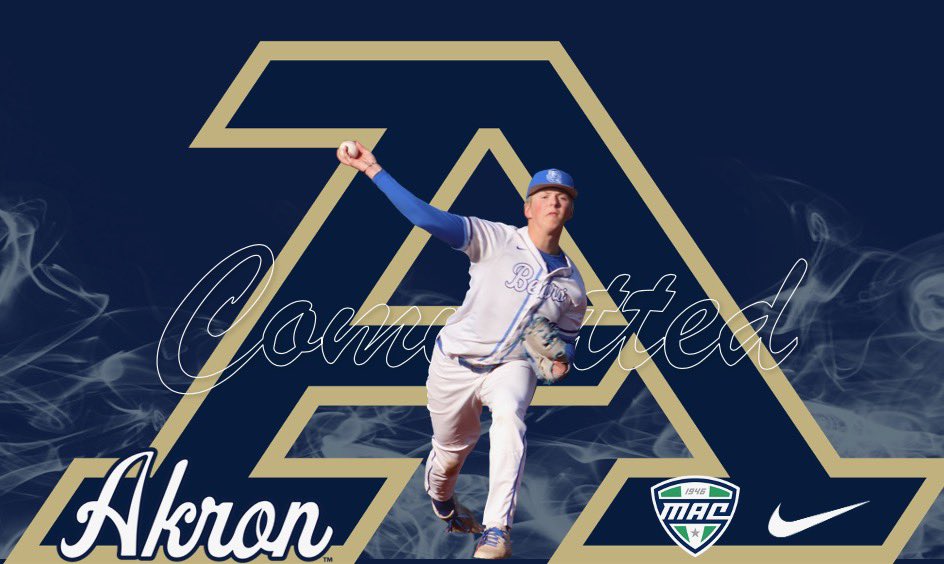 I am excited to announce my commitment to play baseball at the University of Akron. I would like to thank my family, friends, and coaches for all of their support. Huge shoutout to @CoachGunn33 for all of the time he spent working with me. <a href="/ZipsBB/">Akron Zips Baseball</a> <a href="/coachweaver22/">Mike Weaver</a> <a href="/FauldsBryan/">Bryan Faulds</a>