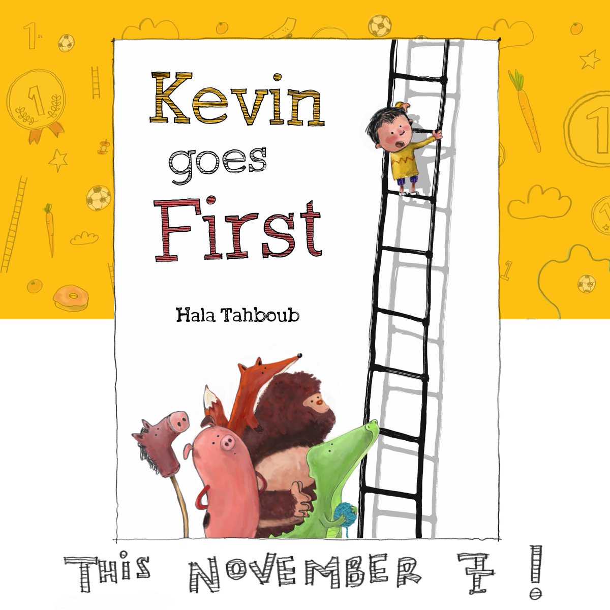 My debut picture book. KEVIN GOES FIRST. Published by HarperCollins. Available for pre-order. A big thank you to my agent Rebecca Sherman, editor Kait Feldmann, and art director Phil Caminiti. @HarperChildrens