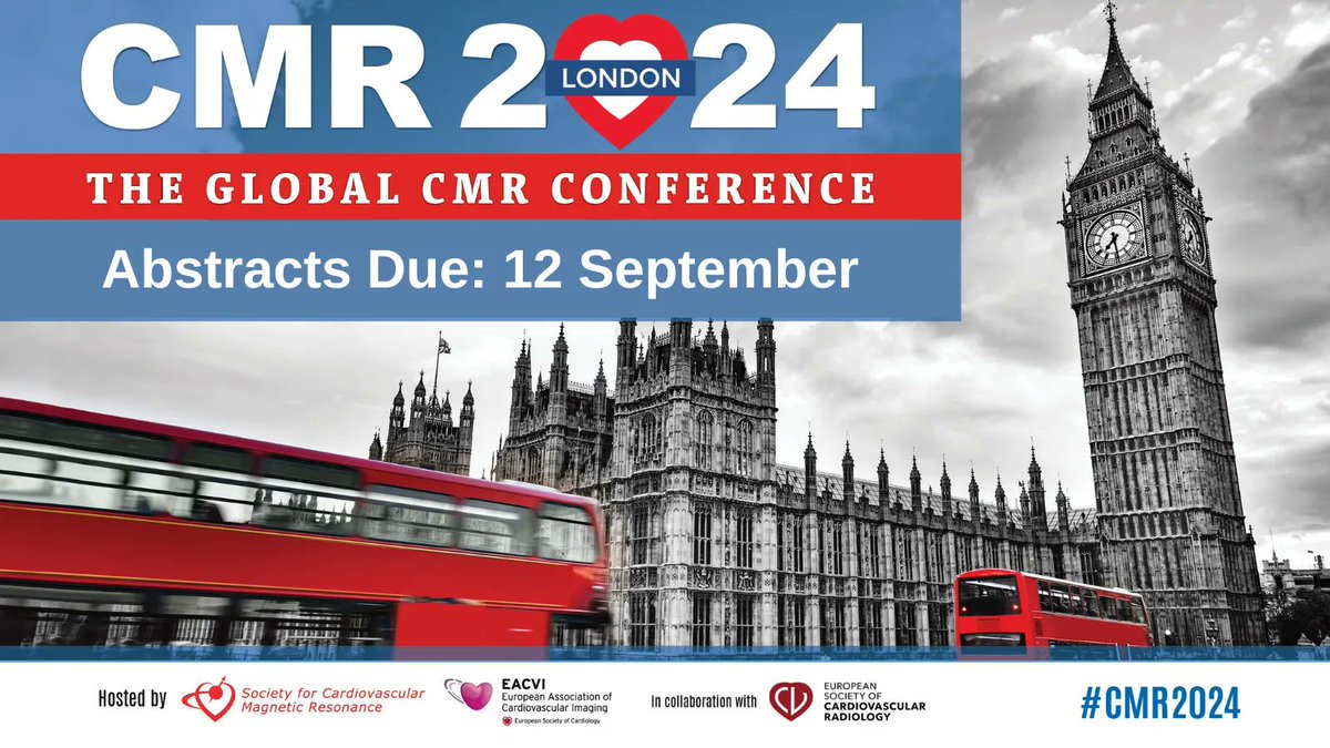 Submit your abstract for #CMR2024 before it's too late! Don't miss out on the opportunity to share your knowledge and exercise your skills with others in the field of CMR. Click here to learn more: buff.ly/3ZcOC7n