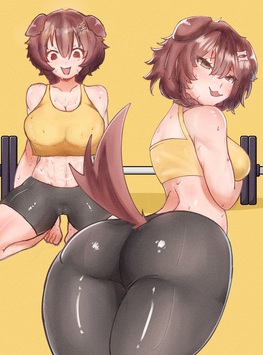 Doggo fitness 💪

#できたてころね #Vtuber