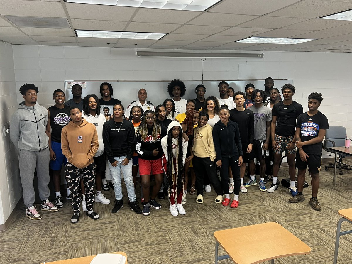 Big thanks to Chief Horace and Michelle Lockett for speaking to our athletes today.