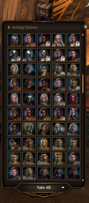 WithPirates's tweet photo. I have now almost 400 bodies collected and stuffed in my Box O' Bodies in Baldur's Gate 3. No clue what I'll do with them but I'll know it when the time and place is right. #BaldursGate3 #boxobodies https://t.co/ZQEuBDURqC
