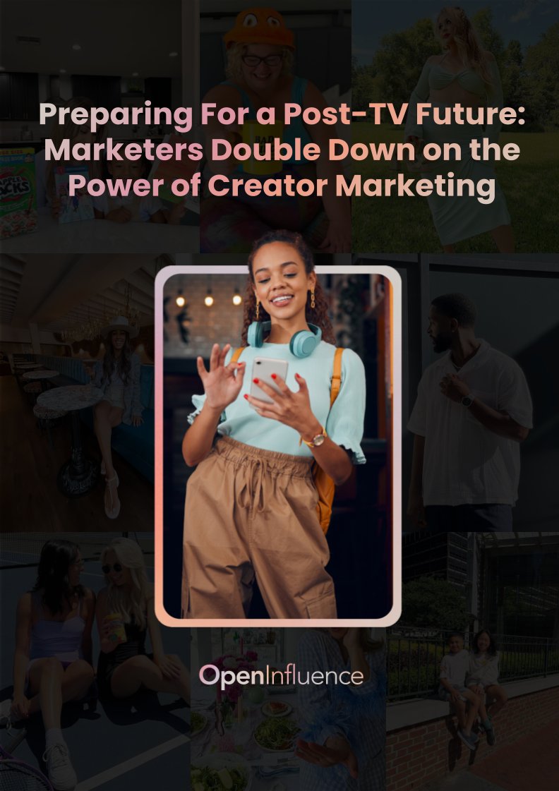 OpenInfluence's tweet image. By 2025, a historic audience shift will take place, and there will be more social media users than TV viewers. 📲👀 Our latest trend report discusses how brands and marketers can adapt. Download it here: openinfluence.com/how-marketers-…

#creatormarketing #socialmediamarketing