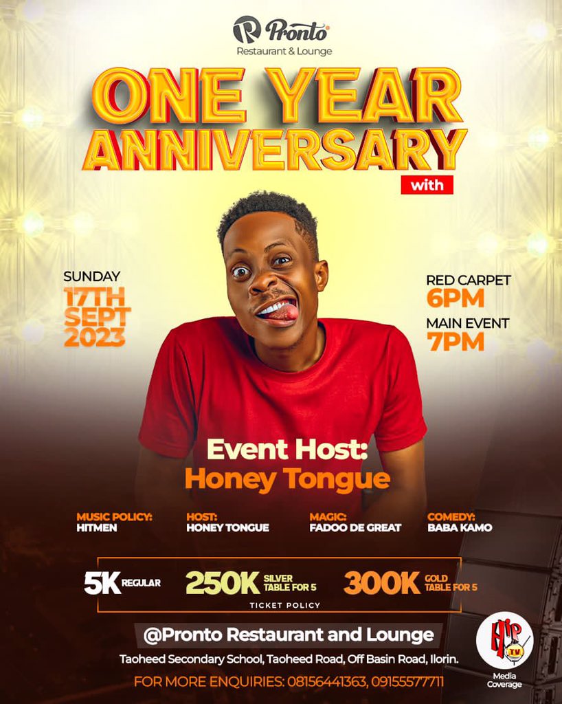 _ashowz's tweet photo. Get ready for a night of unforgettable music and exquisite dining as we celebrate Pronto restaurant and lounge @ 1
with @IamReminisce, DJ Fresh, Captain Fadolee and other entertainers
Join us for a night of rhythm, flavor, and style Let's make memories together!ππ·
#Prontoat1 https://t.co/zAFTVQVzIY