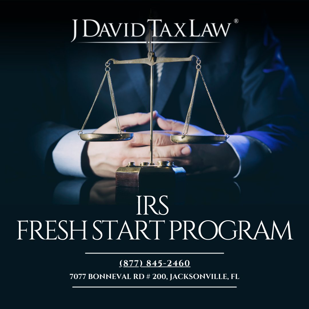 JDavidTaxRelief's tweet image. If you or someone you know is struggling with IRS tax debt, there&apos;s hope! J David Tax Law has a game-changing solution: the IRS Fresh Start Program. This program is designed to make it easier for taxpayers to pay back taxes and avoid tax liens.#TaxRelief2023 #FreshStartProgram
