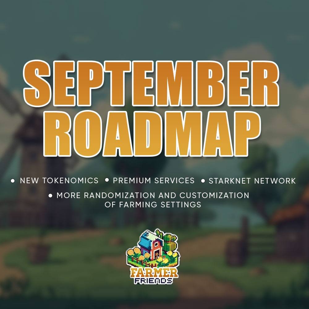 We have a packed roadmap for September with many more features coming to Farmer Friends :)

In addition, we're also exploring new ways to drastically improve user's farming rank, activities, and improve anti-sybil methods. 

Very soon we'll introduce a new feature Farmer Pro(™)