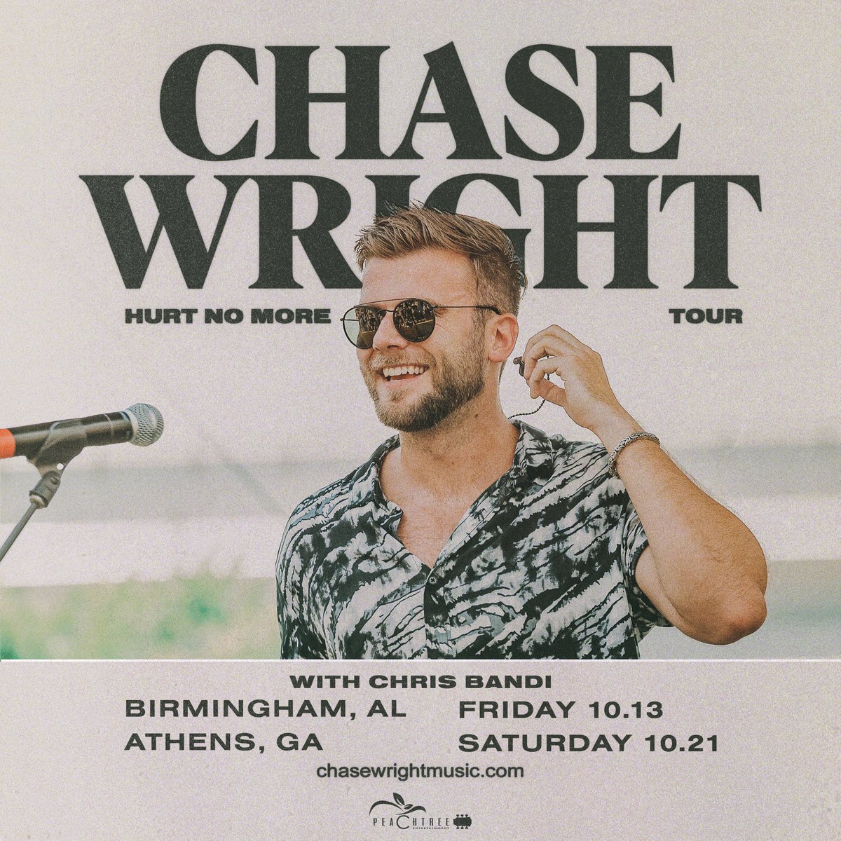 JUST ADDED🔥 <a href="/ChrisBandi/">Chris Bandi</a> will join <a href="/realCHASEWRIGHT/">CHASE WRIGHT</a> on his Hurt No More Tour in Birmingham &amp; Athens this October! See y'all there!🤘  
10/13 at <a href="/Zydecobham/">Zydeco</a> 
🎟 bit.ly/ChaseWrightOct… 
10/21 at <a href="/40Wattathens/">40 Watt Club</a> 
🎟 bit.ly/ChaseWrightOct…