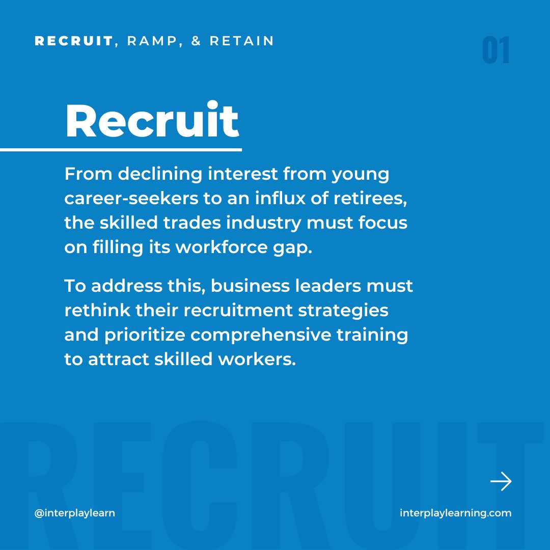 InterplayLearn's tweet image. Discover the power of comprehensive training to attract top-tier talent and revolutionize your skilled workforce. 

Learn more about using training as a competitive recruitment tool by visiting: bit.ly/44EYaco

#SkilledTrades #InterplayLearning