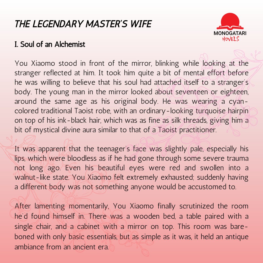 Do you want to have a sneak peek at The Legendary Master's Wife? Read the first two chapters on our website and preorder your edition of choice.

Collector's edition: Hardcover + standee
Special edition: Paperback + goodies + standee
Regular edition: Paperback + goodies

Link 👇