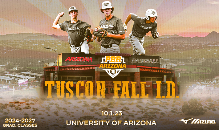 𝐓𝐔𝐂𝐒𝐎𝐍 𝐅𝐀𝐋𝐋 𝐈𝐃 PBR Arizona returns to the University of Arizona this fall‼️ 🗓️ Sunday, October 1 📍 University of Arizona 🎓 2024-2027 classes 💻 Blast/TrackMan/Swift/Vizual Edge Register NOW➡️ loom.ly/h-IvPTw