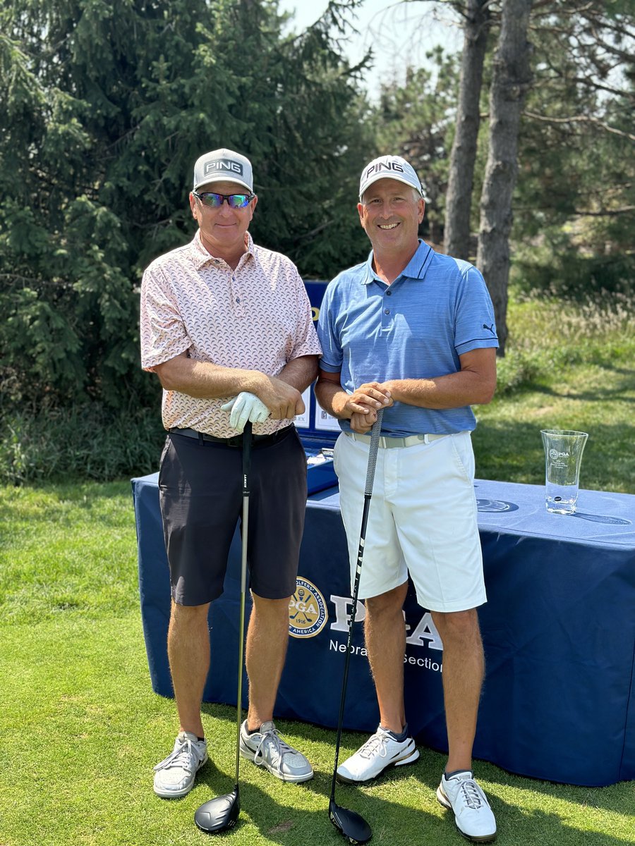 NebraskaPGA's tweet photo. The Championship Matches 🏆
@FirethornGolf is hosting our Senior & Assistant Match Play finals this afternoon.
@JayCottam 🆚 @bradbailey03 in the #AssistantMP
@JP_GolfShop 🆚 @teddigiacomo in the #SeniorMP https://t.co/miE8isH5x4