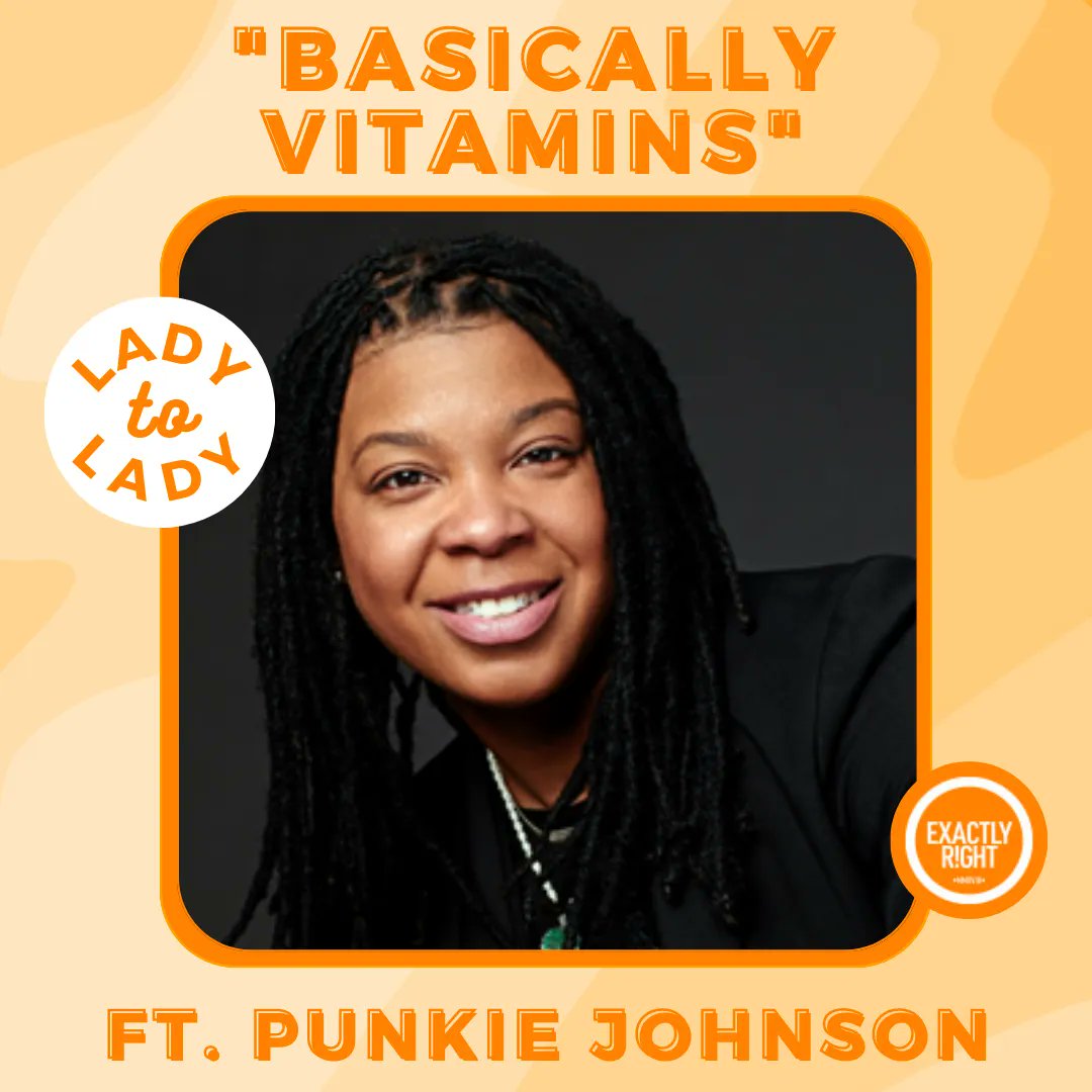 This week @punkiejohnson joins the ladies to talk about odd jobs Punkie had, her love advice podcast and partying with fans on tour. Listen on @ApplePodcasts! @exactlyright #LadytoLady buff.ly/3ZHTPTe