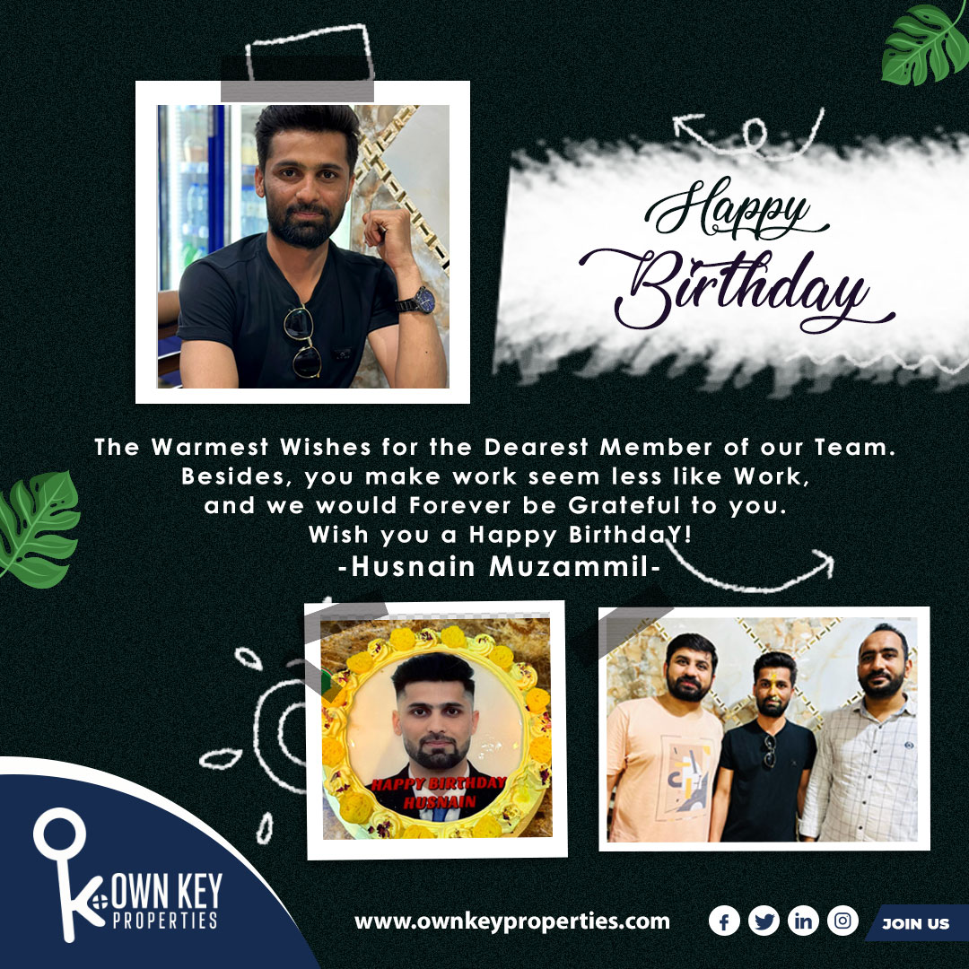 ownkeyproperty's tweet photo. Wish You a #happybirthday!
-Birthday Celebration Of Husnain Muzammil🎉😍

From: Own Key Properties L.L.C

#ownkeyproperties
#wishing #celebration #UAE #Pakdarbardubai #appreciate #grateful #birthday #motivation #cake #blessed https://t.co/bQmCtm70fM