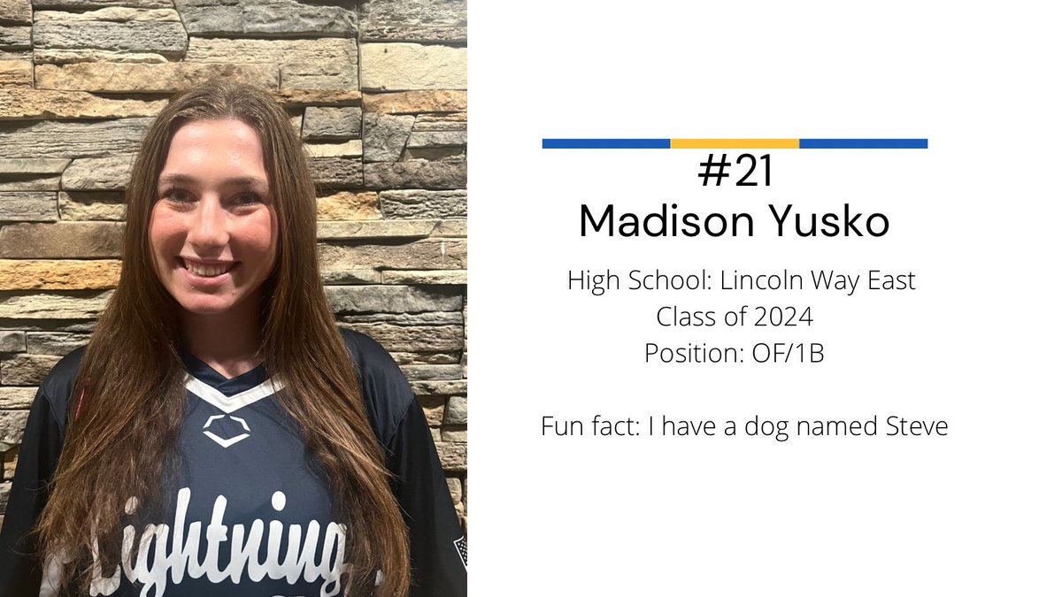 MEET THE 2023-2024 TEAM!! Today’s intro is #21 <a href="/MadisonYusko/">Madi Yusko</a> 👏🏻⚡️
