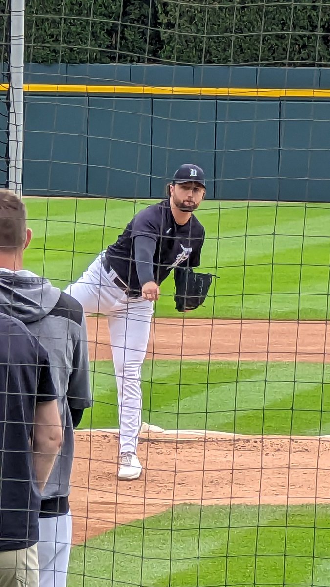 evanwoodbery's tweet photo. Casey Mize throwing another live BP today... https://t.co/QV3Xc0IAL5