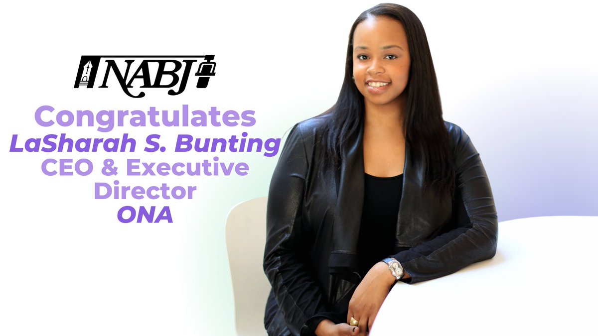 #NABJCongrats to long-time NABJ member @LaSharah, who successfully led her first @ONA convention as the organization's new CEO and executive director. 🙌🏾🥳