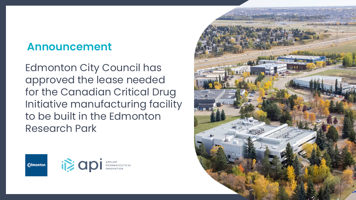 We're thrilled to announce the approval of our manufacturing facility lease at Edmonton Research Park. Thank you <a href="/CityofEdmonton/">City of Edmonton</a> <a href="/YourAlberta/">Alberta Government</a> &amp; Gov't of <a href="/Canada/">Canada</a> for supporting our initiative to boost the region's #lifesciences sector!

Read full blog here: bit.ly/45tpr2z
