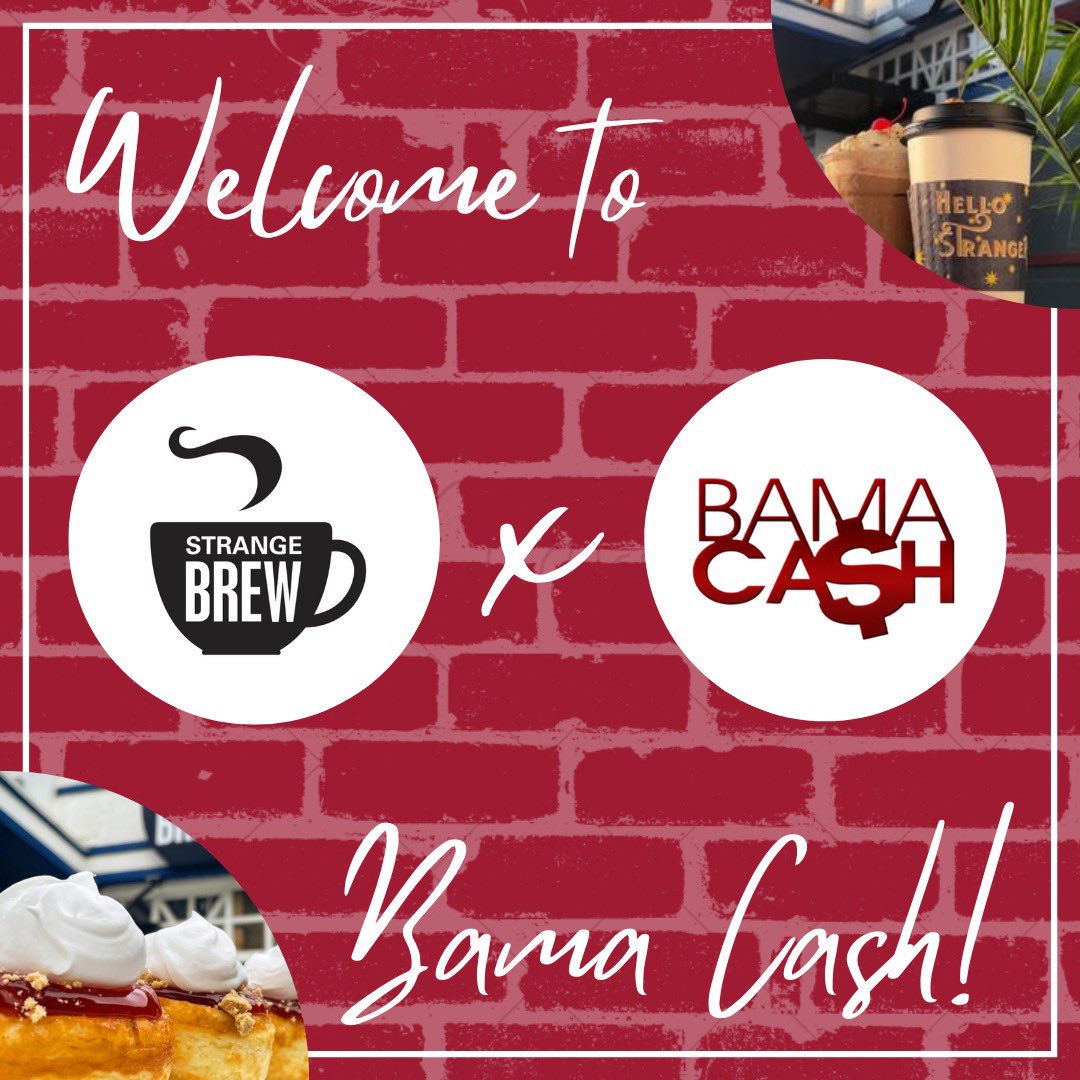 ActionCard's tweet image. Welcome to the #BamaCash family @StrangeBrewBama &amp;amp; Hair Impressions! Go show them some love &amp;amp; treat yourself to a coffee &amp;amp; a new look!