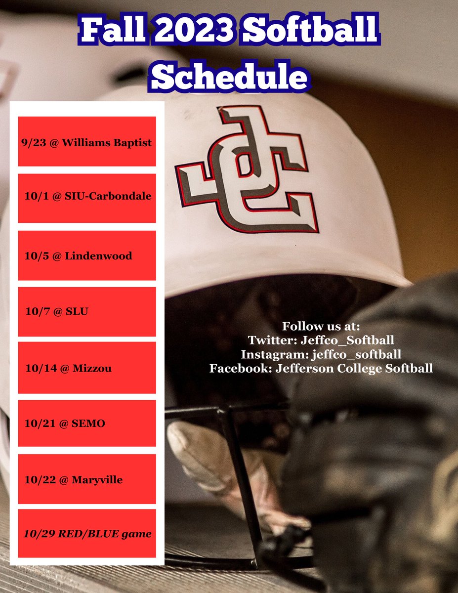 Fall 2023 Softball Schedule!! #LetsRoll #RollVikes