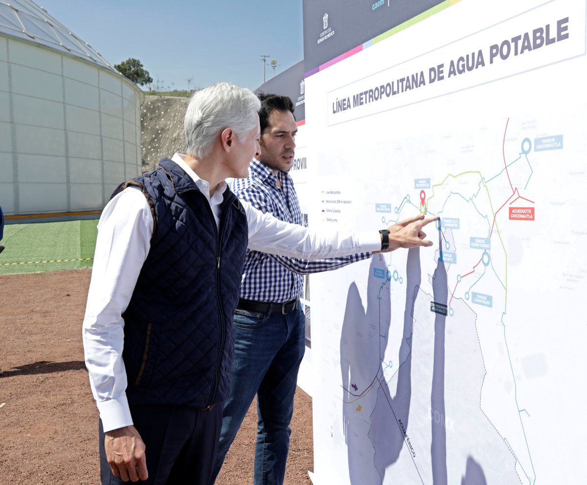 A través de sus 34 kilómetros de tuberías para reforzar la distribución de agua potable, la nueva Línea Metropolitana beneficiará a más de 7 millones de habitantes del Valle de México.