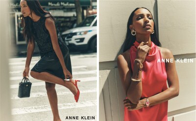PRNFashion's tweet photo. .@AnneKlein debuts new Fall/Winter 2023 fashion campaign featuring supermodel Jasmine Tookes and New York Fashion Week! #NYFW https://t.co/03StLbRamg https://t.co/FhVfaEvFdM