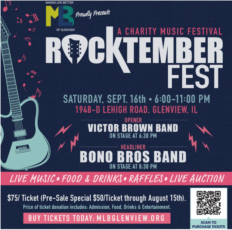 JimBonaccorsi's tweet photo. Bono Bros Band
https://t.co/uOhLRxLIqS
Sat Sep 16th Bono Bros Band w/ Nicholas Kitsos &amp; Chris Neville.
Making Life Better of Glenview Public Charity Rocktemberfest 2023

MLB of Glenview Public Charity
Mission Statement

MLB of Glenview Public Charity Bono Bros Band https://t.co/s1Wwbl4aKW