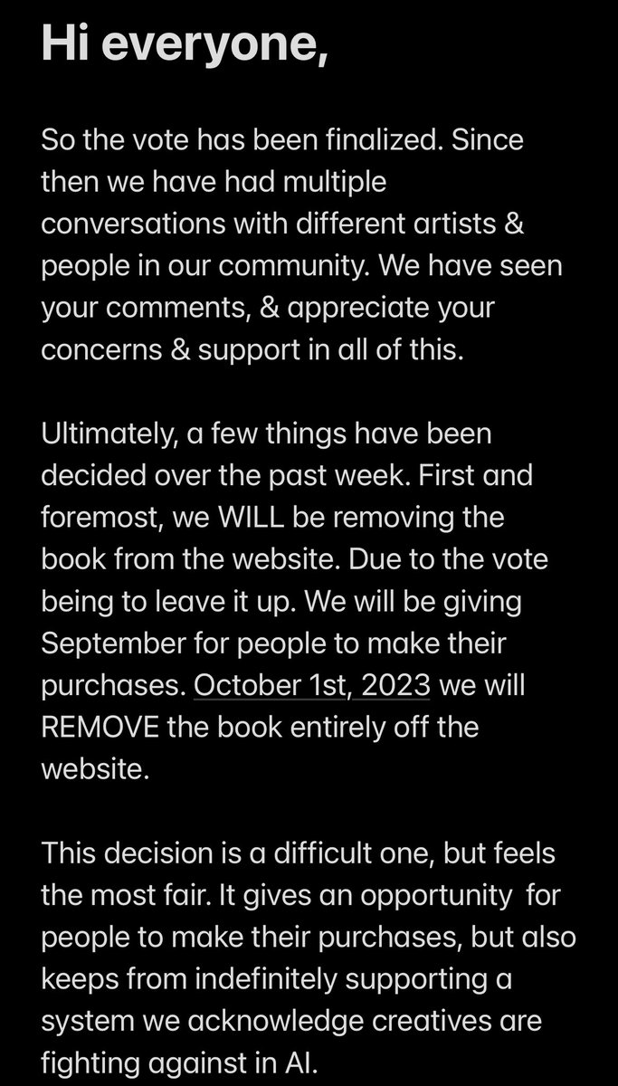 wanderlustquill's tweet photo. Update statement based on AI Poll!
If you have questions. Please DM me. 
Again. Thank you to everyone who was kind when discussing this topic. I understand the frustration&amp; sensitivity. #WarriorNun #WarriorNunSaved #HaloedArt https://t.co/ae9od5wJs3
