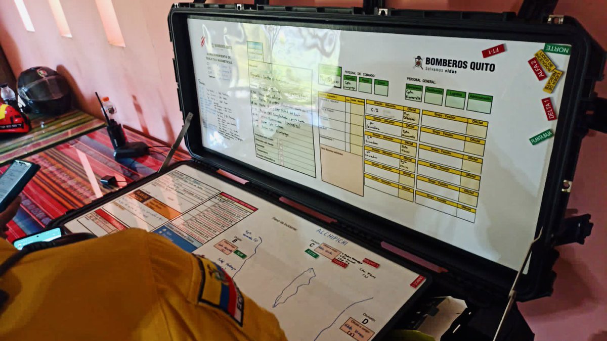 ECardenasVarela's tweet photo. 🔴 ACTUALIZACIÓN 14:35 | A esta hora, instalamos el Puesto de Mando Unificado en el sector de Alchipichí, para la coordinación de operaciones en territorio.

Trabajamos en labores de combate con más de 50 efectivos divididos en 6 grupos de trabajo por los diferentes flancos. https://t.co/zbiuSZHcEO