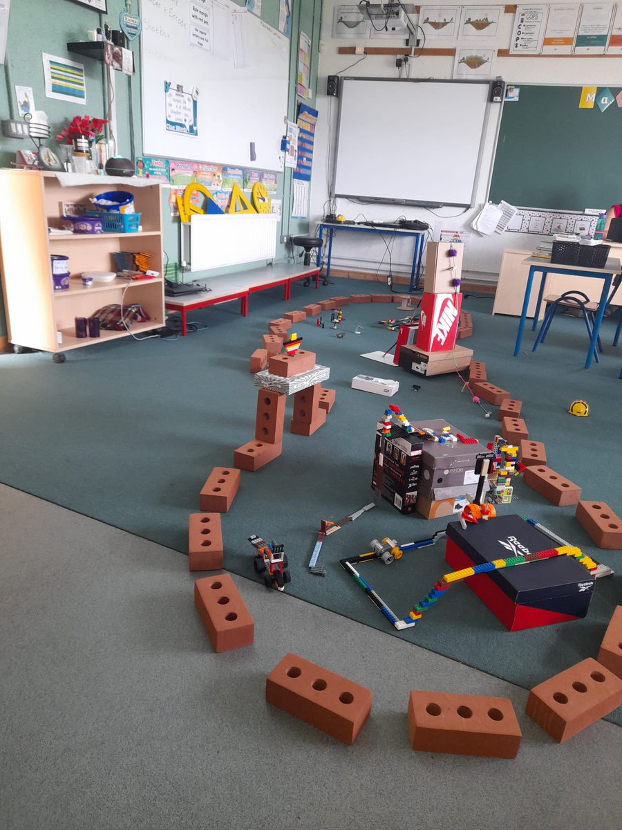 LumcloonNS's tweet photo. The senior classes were busy today creating rollercoaster rides from Lego. They also become familiar again with programming Bebots to travel around their theme park. #STEM #lego #legochallenge #bebots https://t.co/6ZvqX3iVgv