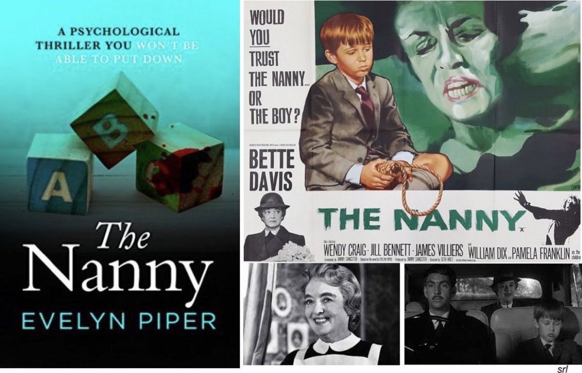 SaveRedlandLibr's tweet photo. 9:05pm TODAY on @TalkingPicsTV 👉joint #TVFilmOfTheDay
The 1965 #Thriller film🎥 “The Nanny” directed by #SethHolt from a screenplay by #JimmySangster
Based on the 1964 novel📖 by #MarryamModell (writing as #EvelynPiper)
🌟#BetteDavis #WilliamDix #WendyCraig #JillBennett https://t.co/Ug3UNN8Bn9