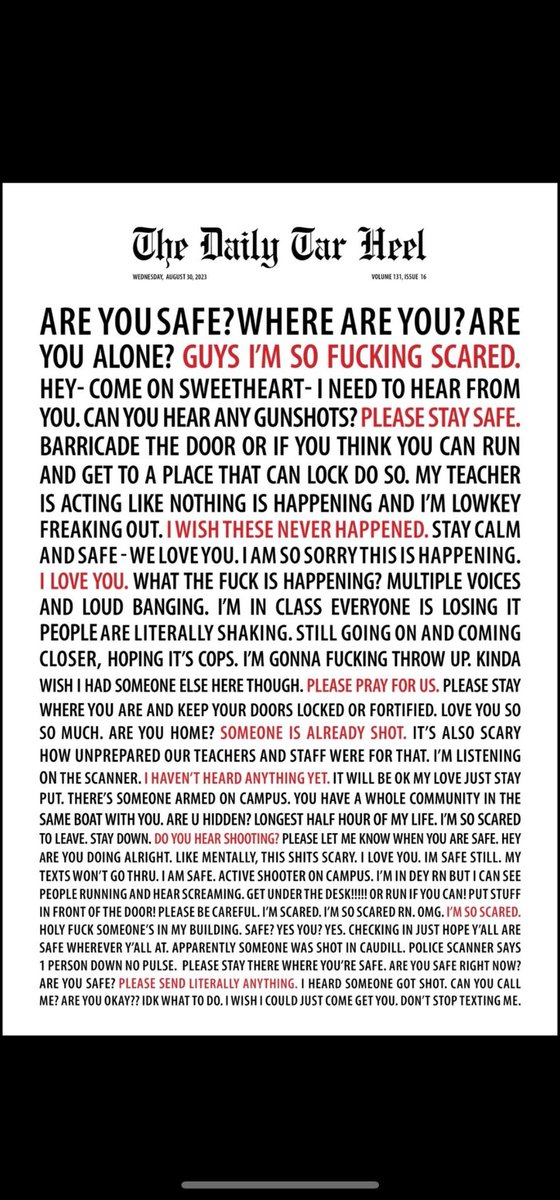Bernard Thomas (@bernardbbt3) on Twitter photo Printed Words of hopelessness
#dailytarheel #uncchapelhill #universityofnorthcarolina #dailytarheelnews #unccampus #student #studentlife #studentproblems #samestory #againandagain #college #highschool #middleschool #elementaryschool #sandyhook <a href="/dailytarheel/">The Daily Tar Heel</a> <a href="/uncchapelhill/">Chapel Hill Native</a> Printed Words of hopelessness
#dailytarheel #uncchapelhill #universityofnorthcarolina #dailytarheelnews #unccampus #student #studentlife #studentproblems #samestory #againandagain #college #highschool #middleschool #elementaryschool #sandyhook <a href="/dailytarheel/">The Daily Tar Heel</a> <a href="/uncchapelhill/">Chapel Hill Native</a>