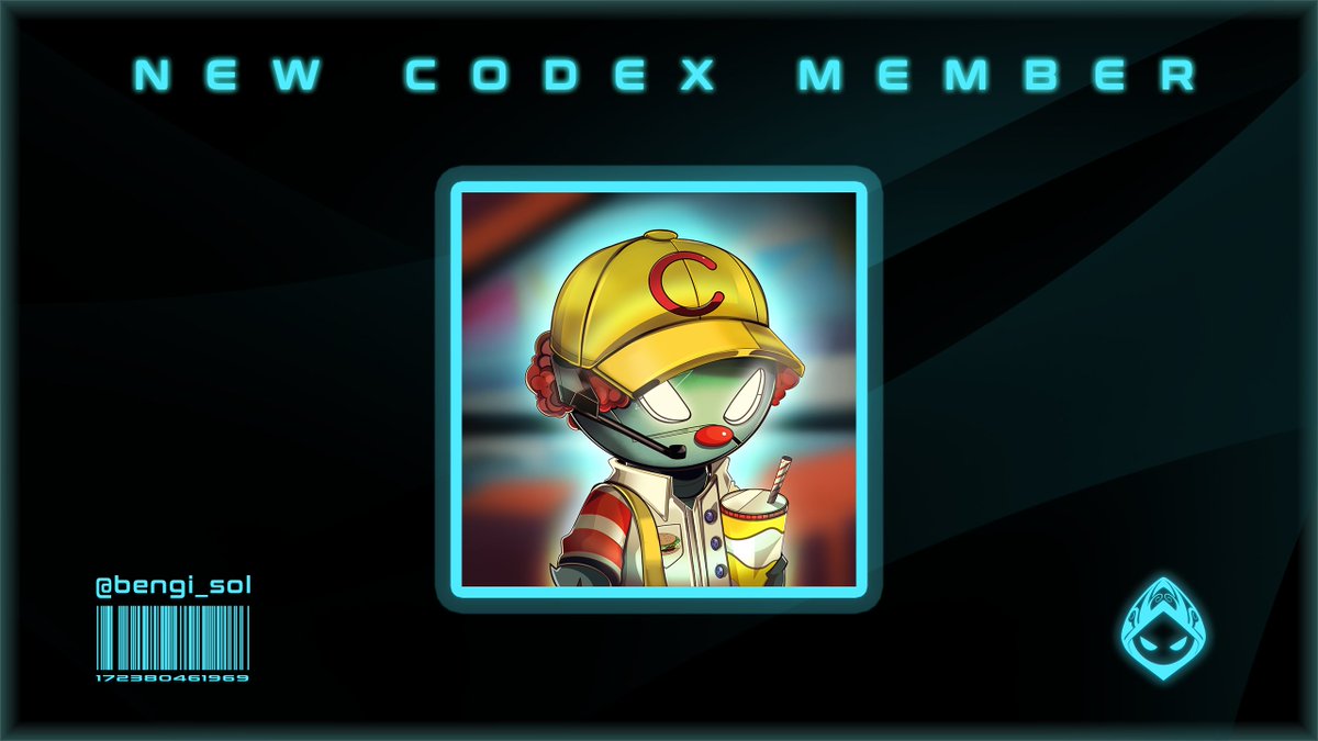 CodexDAO's tweet image. Codex is proud to announce its newest member @bengi_sol
Bengi is well known in the space for his strong and accurate intuition for projects. We are honored to add his perspective and wisdom to the collective.
Please welcome @bengi_sol to Codex!