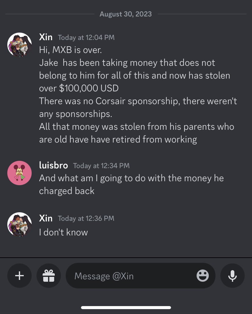 luisvroo's tweet photo. Sabía que estaba pasando algo turbio pero no a este nivel… 💀💀 @J4keCS  das asco 🖕🏻🖕🏻🖕🏻

Que pena que representamos a esta “org” @aleex_spark @Arci404 @xer1ks @Kzamttv @POCOSHO3 https://t.co/3EVzWjdJeC