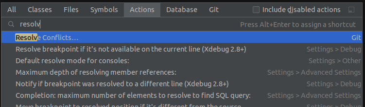 Today I learned that you can still use PhpStorm's conflict resolver GUI even if you run a git operation from the command line