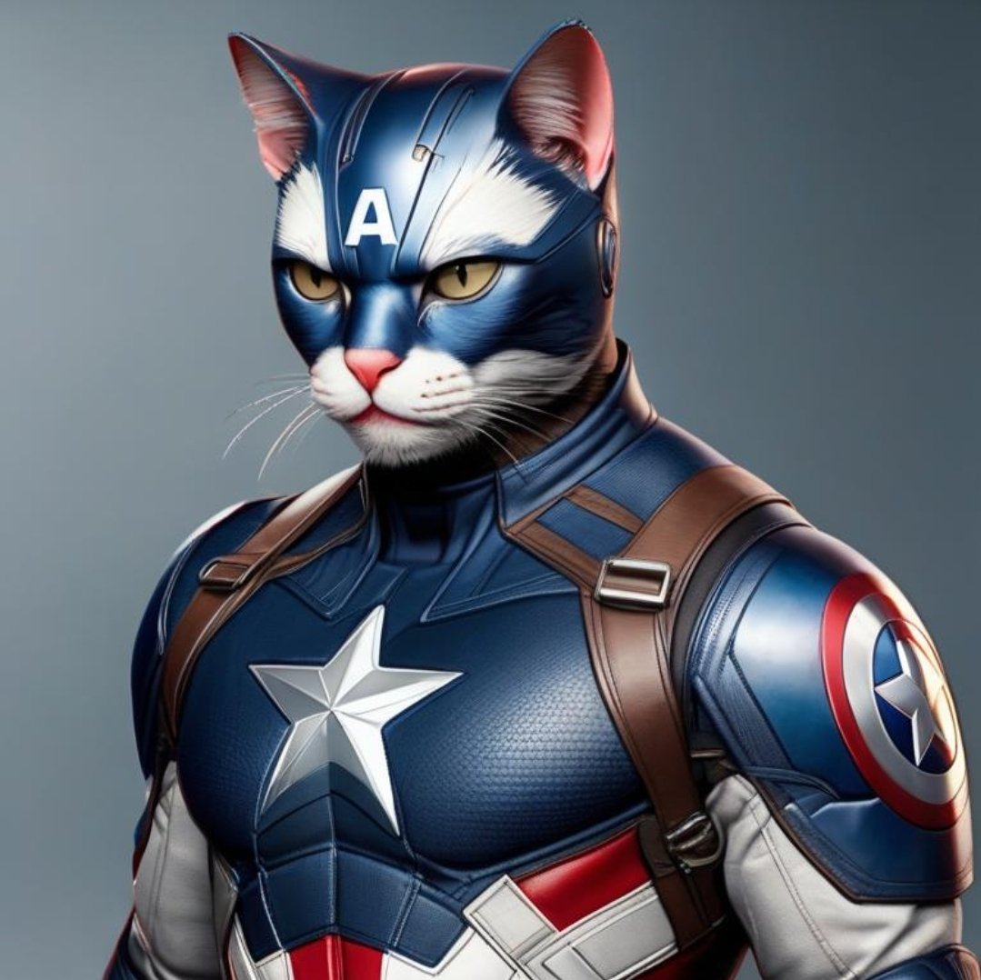 bittingthembits's tweet photo. In the Decentralized AI world, $TAO is like Captain America as a cat—armored, shielded, and agile. Defending freedom, upholding integrity, and leading a revolution in collective intelligence. 🛡️🐱💡 #TAOStudio #CaptainCatmerica https://t.co/UpNUBWfkcf