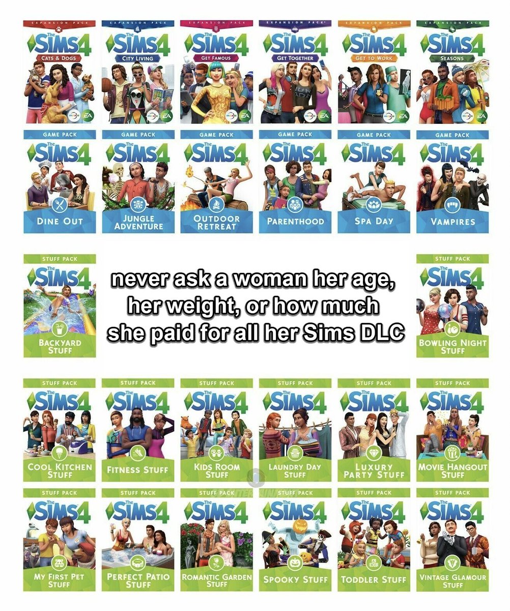 Lets just not talk about the cost of The Sims DLC