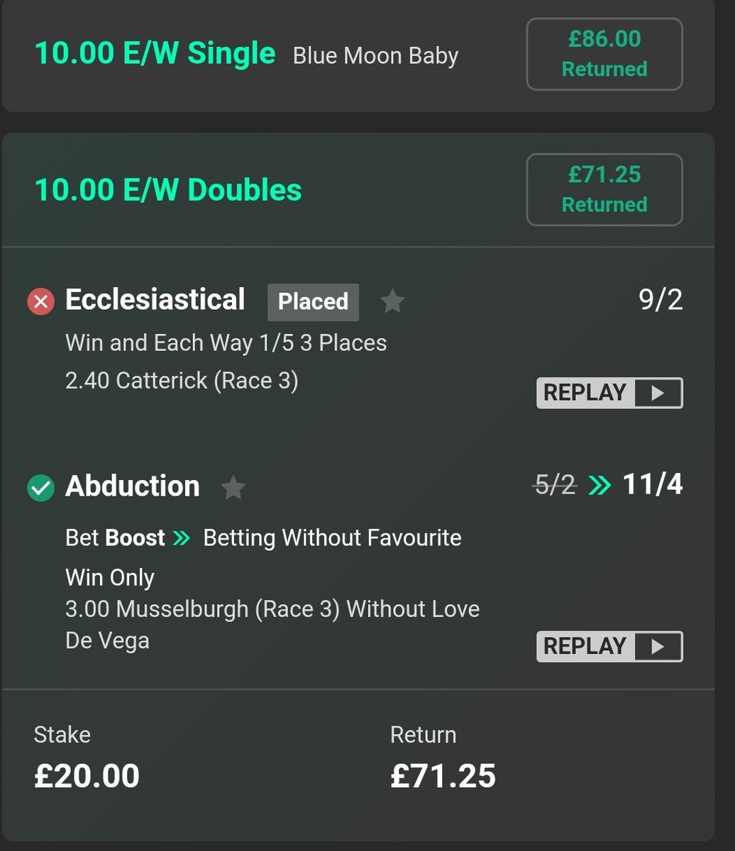 PredictorR89050's tweet photo. Another horse double returning profit! https://t.co/eggSpm2ppk
