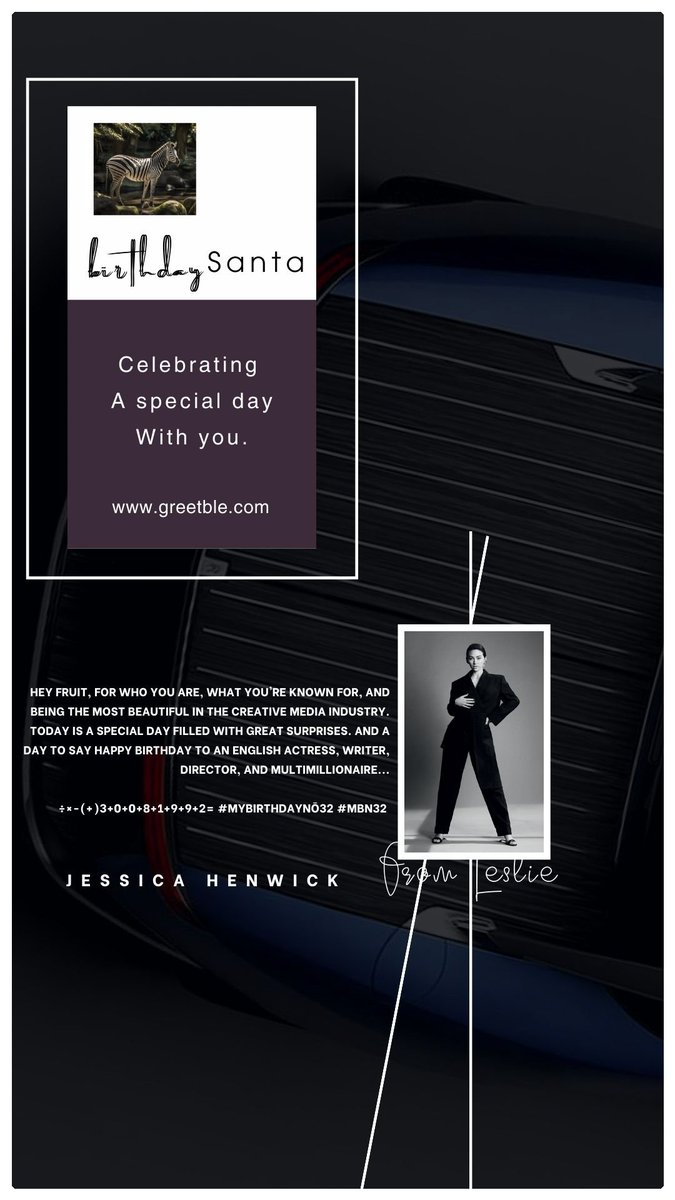 GreetbleLtd's tweet photo. @jhenwickarg
HAPPY BIRTHDAY ππ₯³πππππΎ. JESSICA HENWICK
FROM
https://t.co/iKm0GcAAlO
https://t.co/IerMgCmx7U
#JessicaHenwick
#Greetble https://t.co/LBSXJpNdsw