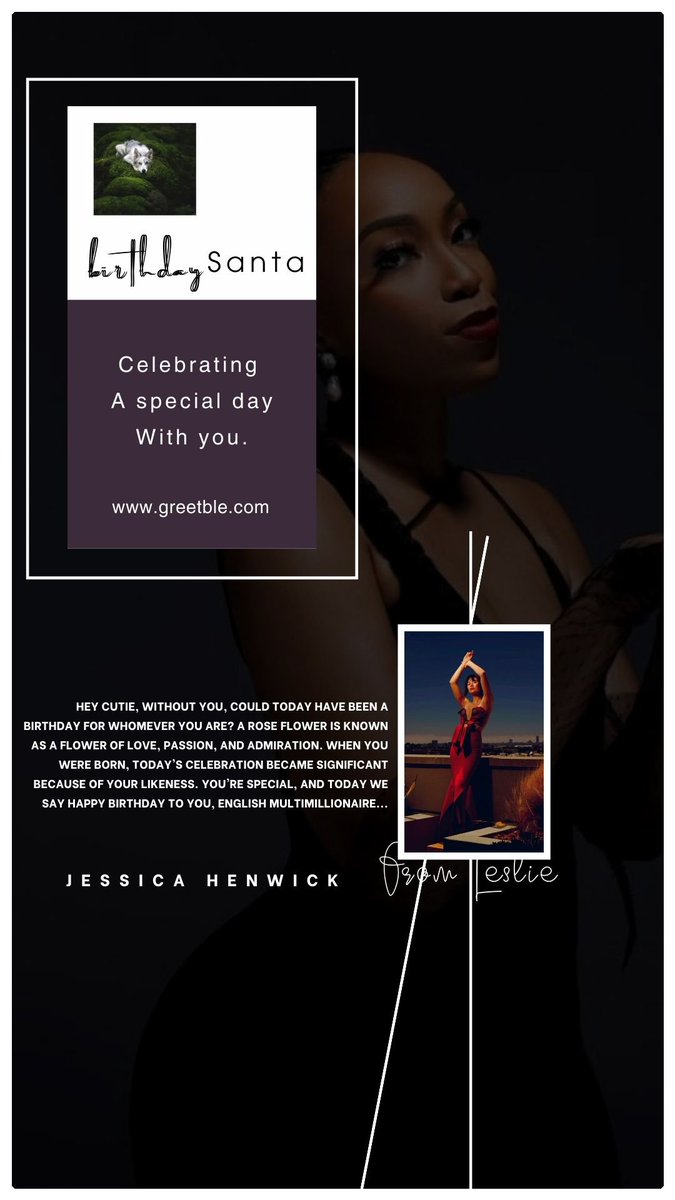 GreetbleLtd's tweet photo. @jhenwickarg
HAPPY BIRTHDAY ππ₯³πππππΎ. JESSICA HENWICK
FROM
https://t.co/iKm0GcAAlO
https://t.co/IerMgCmx7U
#JessicaHenwick
#Greetble https://t.co/LBSXJpNdsw