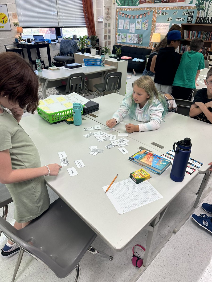 Collaboration and Place Value sorts