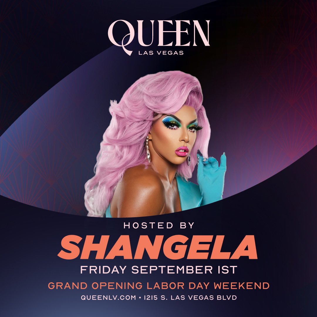 QueenLasV3gas's tweet photo. Grand opening weekend is just 2 days away! Don’t miss @itsSHANGELA @JaeFusz @rockstaraaron @kimorablac Drew G @DJRyanKenney &amp; many more! TIX &amp; VIP TABLE AVAIL at https://t.co/E3sSG8QxKX https://t.co/RCmeyWFxnV