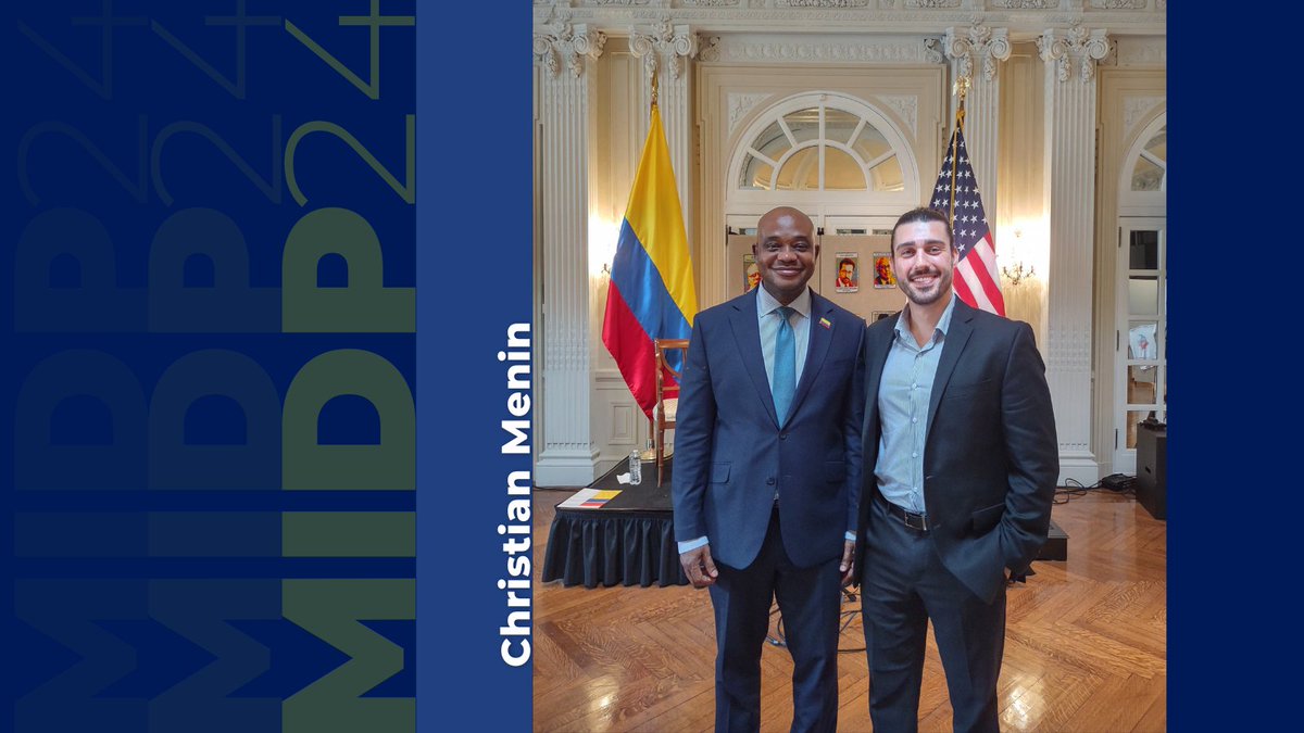 DukeDCID's tweet photo. #DukeMIDP student spotlight: Christian Menin MIDP '24
From interning w/ @USIP, Christian gained an overview of the conflict and political environment in Latin America, as well as insight into working in a think tank/policy/international affairs environment. https://t.co/FqxcgRu1eZ