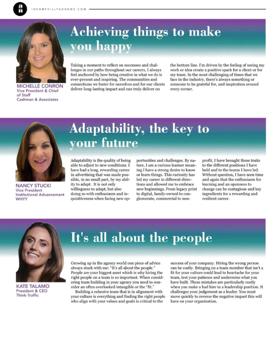 Did you see the news? Our Vice President and Chief of Staff, Michelle Conron, and our Senior Director of Public Relations, Allie Seifert, are featured in the latest issue of <a href="/phillyadnews/">Philly Ad News</a>!
Check out the full story to read their industry insights, here: bit.ly/45B1S7Z