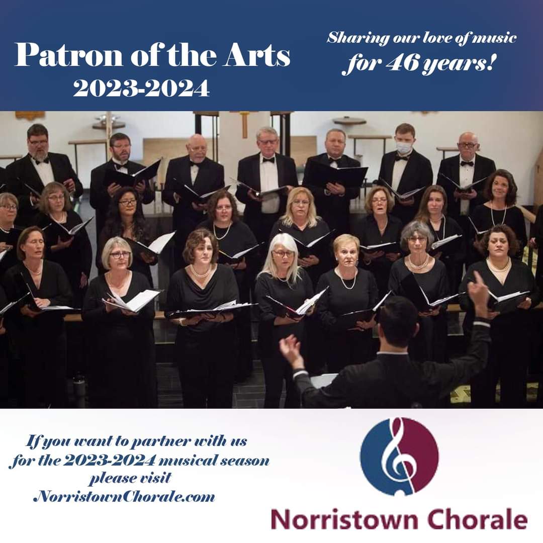NTNChorale's tweet photo. The Norristown Chorale is now open for 23/24 Patrons! 
If you are interested in being a Patron for Norristown Chorale, and being a part of our success for this season, visit: https://t.co/4saQ7DbwHJ 

#makeitmontco #norristownpa #musician #music #concert #norristown #nonprofit https://t.co/9Iy3z62mNJ