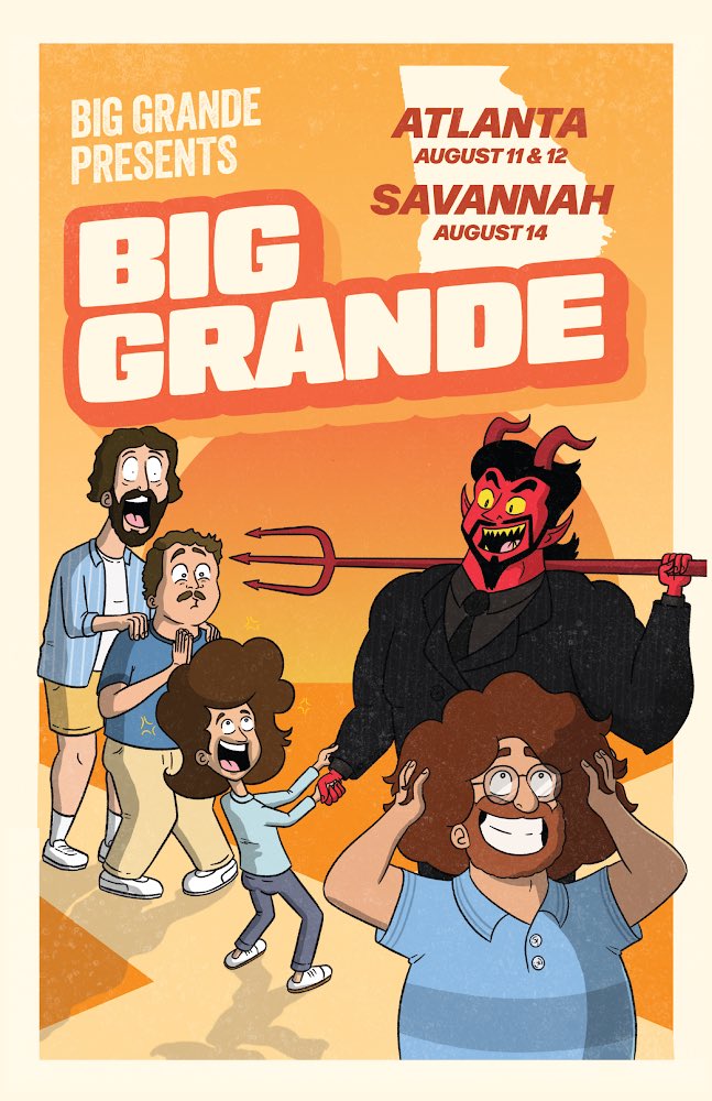 Big Grande (@biggrandetweets) on Twitter photo We’re selling signed copies of this beautiful poster, designed by <a href="/MrWaleedMansour/">Waleed Mansour</a>!
It shows us meeting the Devil down in Georgia, each making a deal to get long luxurious hair. (True Story!)
Get it here! bit.ly/BuffDevil We’re selling signed copies of this beautiful poster, designed by <a href="/MrWaleedMansour/">Waleed Mansour</a>!
It shows us meeting the Devil down in Georgia, each making a deal to get long luxurious hair. (True Story!)
Get it here! bit.ly/BuffDevil