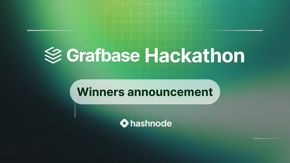hashnode's tweet photo. Kudos to the developers who rocked the @Grafbase Hackathon ⚒️

You've left us amazed with your innovative ideas and solid apps! 🔥

Here are the winners of the #GrafbaseHackathon 🥁

🥇 Primepick
Platform that offers a complete e-commerce experience with a robust tech stack.
💰 $1,000
🔗 https://t.co/L3ObUhegH1

🎖️ Likho
An easy-to-use platform for creating blog websites. Features a multi-tenant setup and an AI-supported editor.
💰 $500
🔗 https://t.co/QqEUU74nMd

🎖️ BreakFree
An app that helps manage social media usage and improve mental well-being.
💰 $500
🔗 https://t.co/DoHGhAu2R0

🎖️ AI Feedback API
A tool that combines AI, CMS, and GraphQL to provide quality feedback on written content.
💰 $500
🔗 https://t.co/CQgbdHY2Z8

🎖️ Hashnomon
A web-based game to battle and collect developers from Hashnode. Built with NextJs, Tailwind CSS, and Grafbase.
💰 $500
🔗 https://t.co/oTUoQhcejh

Check out the full list of winners in our announcement on Hashnode's Town Hall 👇
🔗 https://t.co/ct1pyNXzqM