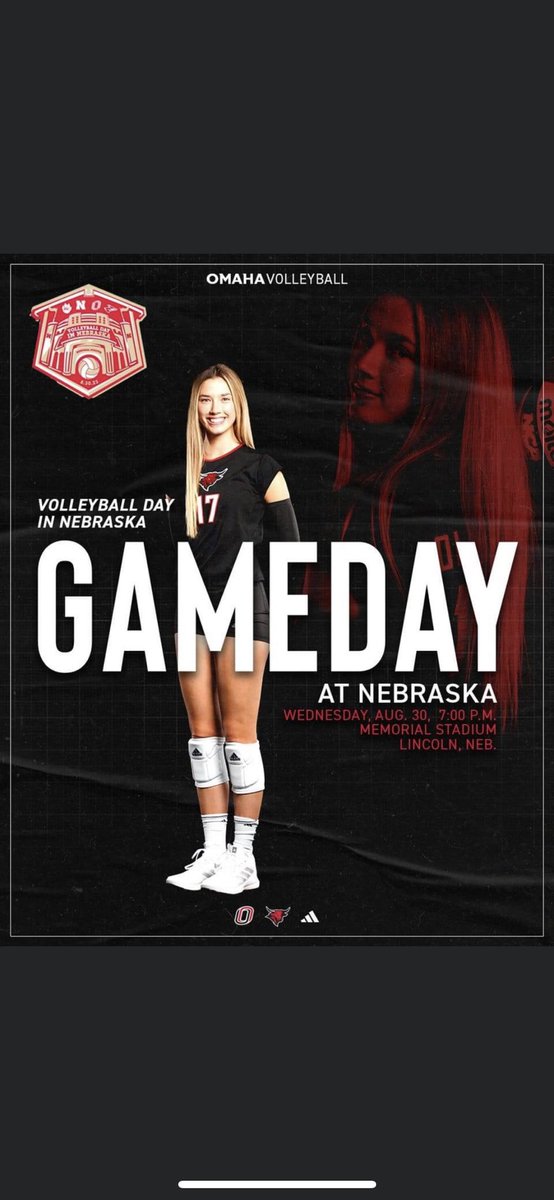 Our Very Own Lansing Great Rachel Fairbanks making history tonight playing Nebraska at Memorial Stadium ❤️❤️🦁🦁