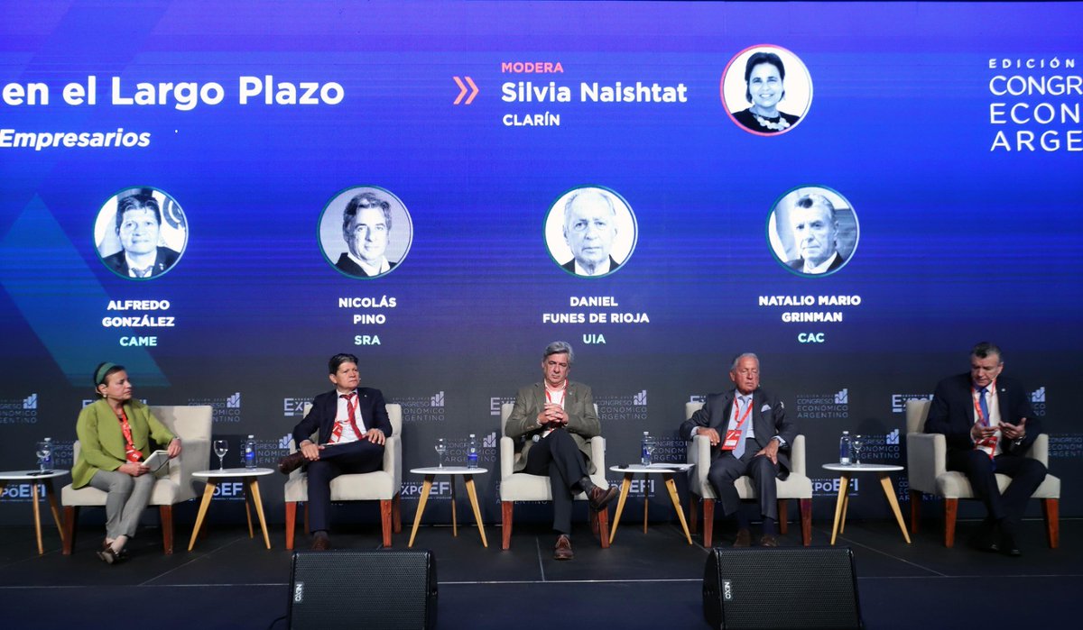 redcame's tweet image. #CAME, #UIA, #CAC y #SRA DEFIENDEN LOS ACUERDOS PARITARIOS Y APUESTAN AL DIÁLOGO

En el marco del @CongresoEco de la @ExpoEFI, los presidentes de las entidades, @AlfredoGZChaco; Daniel Funes de Rioja, Mario Grinman y @NicolasPinoSRA  coincidieron en que el ámbito natural para la…